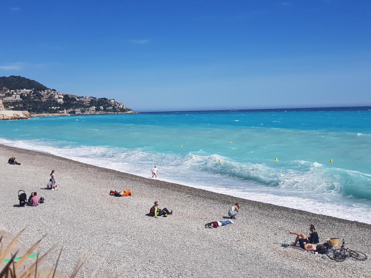 Parvis De La Mer, 50M De La Plage Nice Luaran gambar